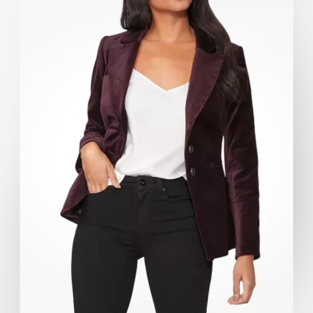 RW&Co, stretch velvet blazer